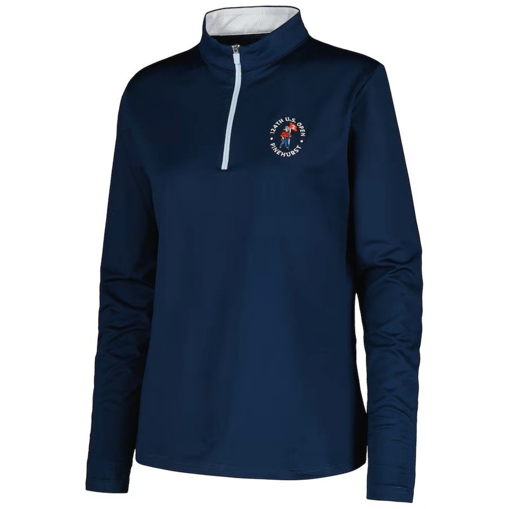 NEW Peter Millar Womens 124th US Open Pinehurst 1/4 Zip Golf Pullover SMALL